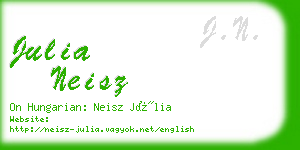 julia neisz business card